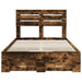 Cadru de pat cu sertar cu headboard cu depozitare Lemn compozit - WALTI WALTI