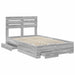 Cadru de pat cu sertar cu headboard cu depozitare Lemn compozit - WALTI WALTI