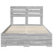 Cadru de pat cu sertar cu headboard cu depozitare Lemn compozit - WALTI WALTI