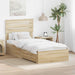 Cadru de pat cu sertar cu headboard cu depozitare Lemn compozit - WALTI WALTI