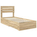 Cadru de pat cu sertar cu headboard cu depozitare Lemn compozit - WALTI WALTI