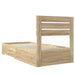 Cadru de pat cu sertar cu headboard cu depozitare Lemn compozit - WALTI WALTI