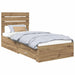 Cadru de pat cu sertar cu headboard cu depozitare Lemn compozit - WALTI WALTI