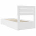 Cadru de pat cu sertar cu headboard cu depozitare Lemn compozit - WALTI WALTI