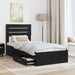 Cadru de pat cu sertar cu headboard cu depozitare Lemn compozit - WALTI WALTI