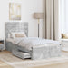 Cadru de pat cu sertar cu headboard cu depozitare Lemn compozit - WALTI WALTI