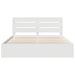 Cadru de pat cu headboard Alb 200 x 200 cm Lemn de pin masiv - WALTI WALTI