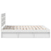 Cadru de pat cu headboard Alb 200 x 200 cm Lemn de pin masiv - WALTI WALTI