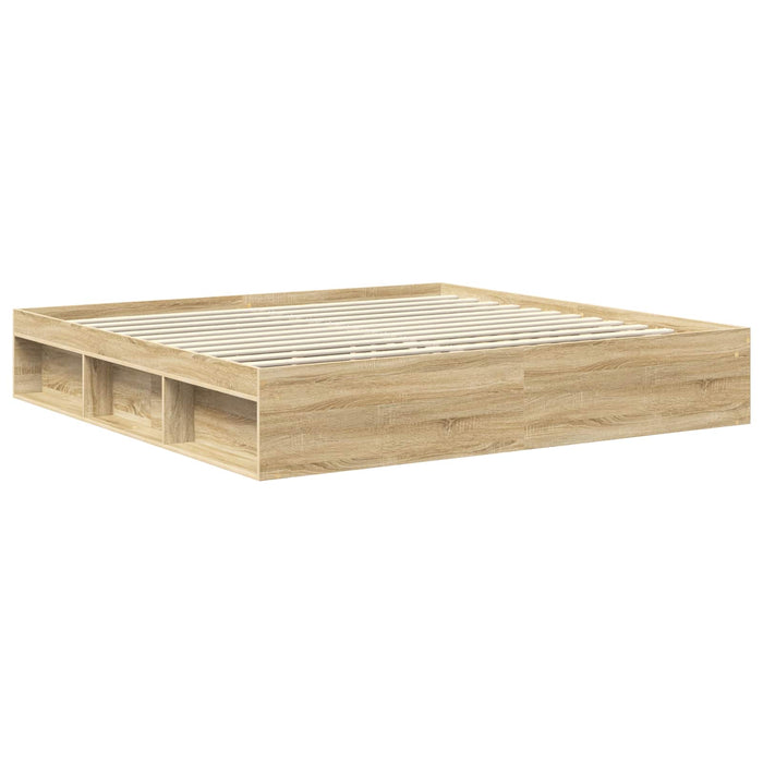 Cadru de pat cu headboard Sonoma 200 x 200 cm Lemn de pin masiv - WALTI WALTI