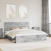 Cadru de pat cu headboard Beton 180 x 200 cm Lemn de pin masiv - WALTI WALTI