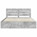 Cadru de pat cu headboard Beton 180 x 200 cm Lemn de pin masiv - WALTI WALTI