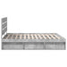 Cadru de pat cu headboard Beton 180 x 200 cm Lemn de pin masiv - WALTI WALTI
