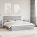 Cadru de pat Gri Sonoma 180 x 200 cm Lemn de pin masiv - WALTI WALTI