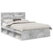 Cadru de pat cu headboard Beton 160 x 200 cm Lemn de pin masiv - WALTI WALTI
