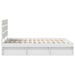 Cadru de pat cu headboard Alb 150 x 200 cm Lemn de pin masiv - WALTI WALTI