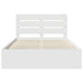 Cadru de pat cu headboard Alb 140 x 200 cm Lemn de pin masiv - WALTI WALTI