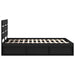 Cadru de pat cu headboard Negru 140 x 200 cm Lemn de pin masiv - WALTI WALTI