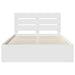 Cadru de pat cu headboard Alb 140 x 190 cm Lemn de pin masiv - WALTI WALTI