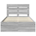 Cadru de pat Gri Sonoma 135 x 190 cm Lemn de pin masiv - WALTI WALTI