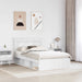 Cadru de pat cu headboard Alb 120 x 200 cm Lemn de pin masiv - WALTI WALTI
