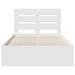 Cadru de pat cu headboard Alb 120 x 200 cm Lemn de pin masiv - WALTI WALTI