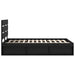 Cadru de pat cu headboard Negru 120 x 200 cm Lemn de pin masiv - WALTI WALTI