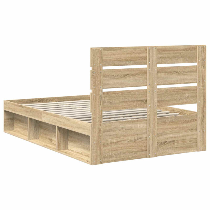 Cadru de pat cu headboard Sonoma 120 x 200 cm Lemn de pin masiv - WALTI WALTI