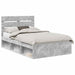 Cadru de pat cu headboard Beton 120 x 200 cm Lemn de pin masiv - WALTI WALTI