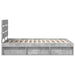 Cadru de pat cu headboard Beton 120 x 200 cm Lemn de pin masiv - WALTI WALTI