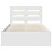 Cadru de pat cu headboard Alb 120 x 190 cm Lemn de pin masiv - WALTI WALTI