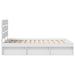 Cadru de pat cu headboard Alb 120 x 190 cm Lemn de pin masiv - WALTI WALTI