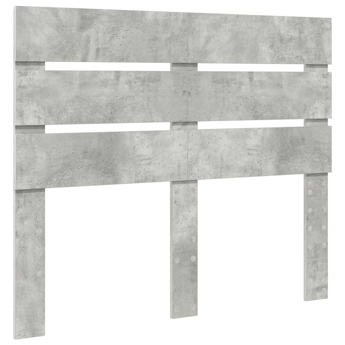 Cadru de pat cu headboard Beton 120 x 190 cm Lemn de pin masiv - WALTI WALTI