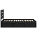 Cadru de pat cu headboard Negru 100 x 200 cm Lemn de pin masiv - WALTI WALTI