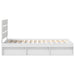 Cadru de pat cu headboard Alb 90 x 190 cm Lemn de pin masiv - WALTI WALTI