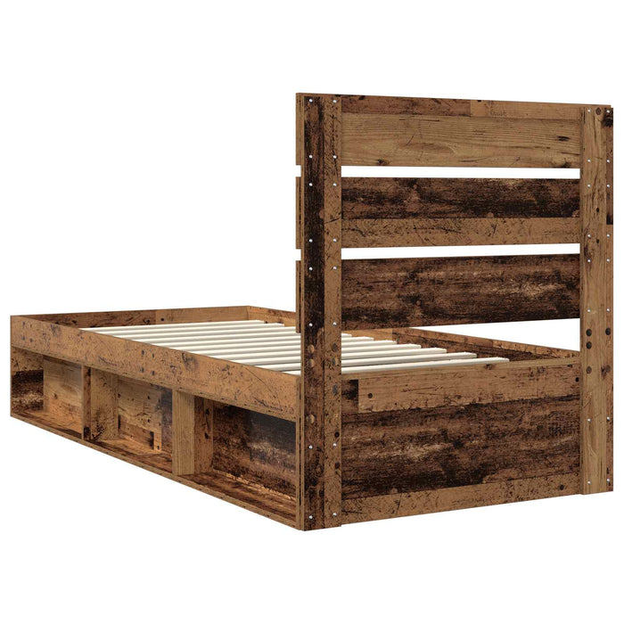 Cadru de pat Lemn vechi 75 x 190 cm Lemn de pin masiv - WALTI WALTI