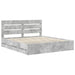 Cadru de pat Gri din beton 200 x 200 cm Lemn Ingineresc - WALTI WALTI