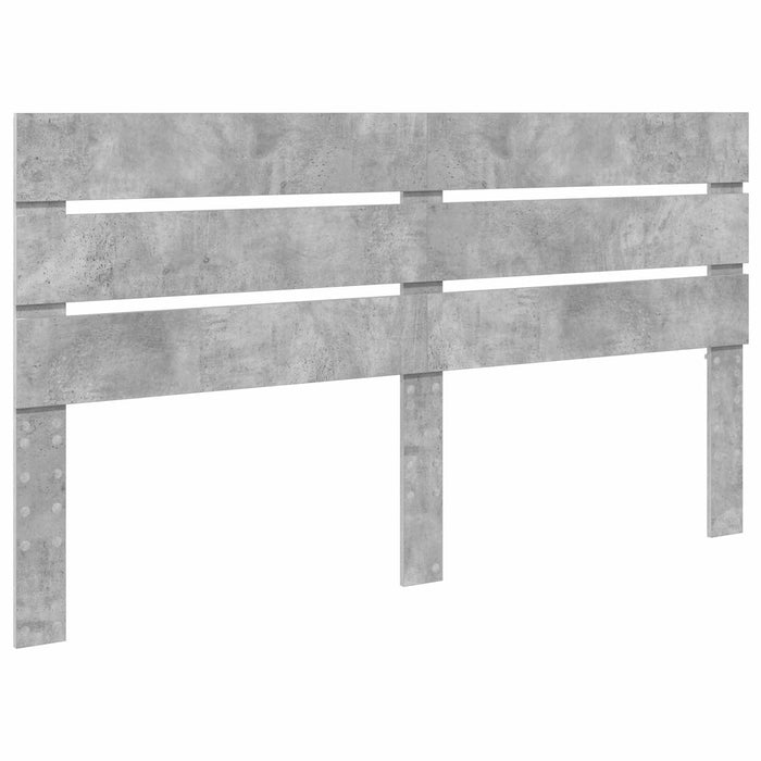 Cadru de pat Gri din beton 200 x 200 cm Lemn Ingineresc - WALTI WALTI