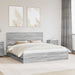 Cadru de pat cu sertar Gri Sonoma 200 x 200 cm Lemn Ingineresc - WALTI WALTI