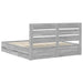Cadru de pat cu sertar Gri Sonoma 200 x 200 cm Lemn Ingineresc - WALTI WALTI