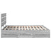 Cadru de pat cu sertar Gri Sonoma 200 x 200 cm Lemn Ingineresc - WALTI WALTI