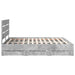 Cadru de pat Gri din beton 180 x 200 cm Lemn Ingineresc - WALTI WALTI