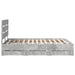 Cadru de pat Gri din beton 150 x 200 cm Lemn Ingineresc - WALTI WALTI