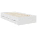 Cadru de pat cu sertar Alb 90 x 190 cm Lemn Ingineresc - WALTI WALTI