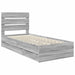 Cadru de pat cu sertar Gri Sonoma 90 x 200 cm Lemn Ingineresc - WALTI WALTI