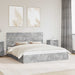 Pat cu storage Gri din beton 200 x 200 cm Lemn compozit - WALTI WALTI