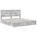 Pat cu storage Gri din beton 200 x 200 cm Lemn compozit - WALTI WALTI