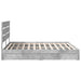 Pat cu storage Gri din beton 200 x 200 cm Lemn compozit - WALTI WALTI