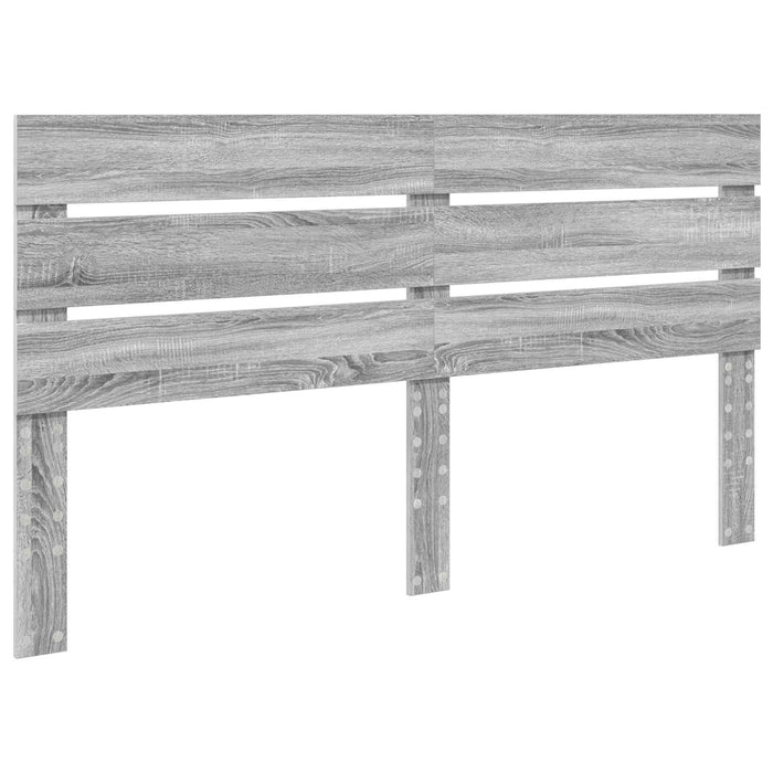 Pat cu storage cu sertar Gri Sonoma 200 x 200 cm Lemn compozit - WALTI WALTI