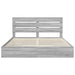 Pat cu storage cu sertar Gri Sonoma 200 x 200 cm Lemn compozit - WALTI WALTI