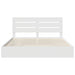 Pat cu storage cu headboard Alb 180 x 200 cm Lemn compozit - WALTI WALTI